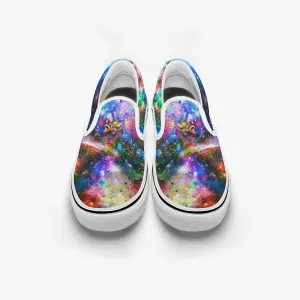 Oriarch Split-Style Psychedelic Slip-On Shoes