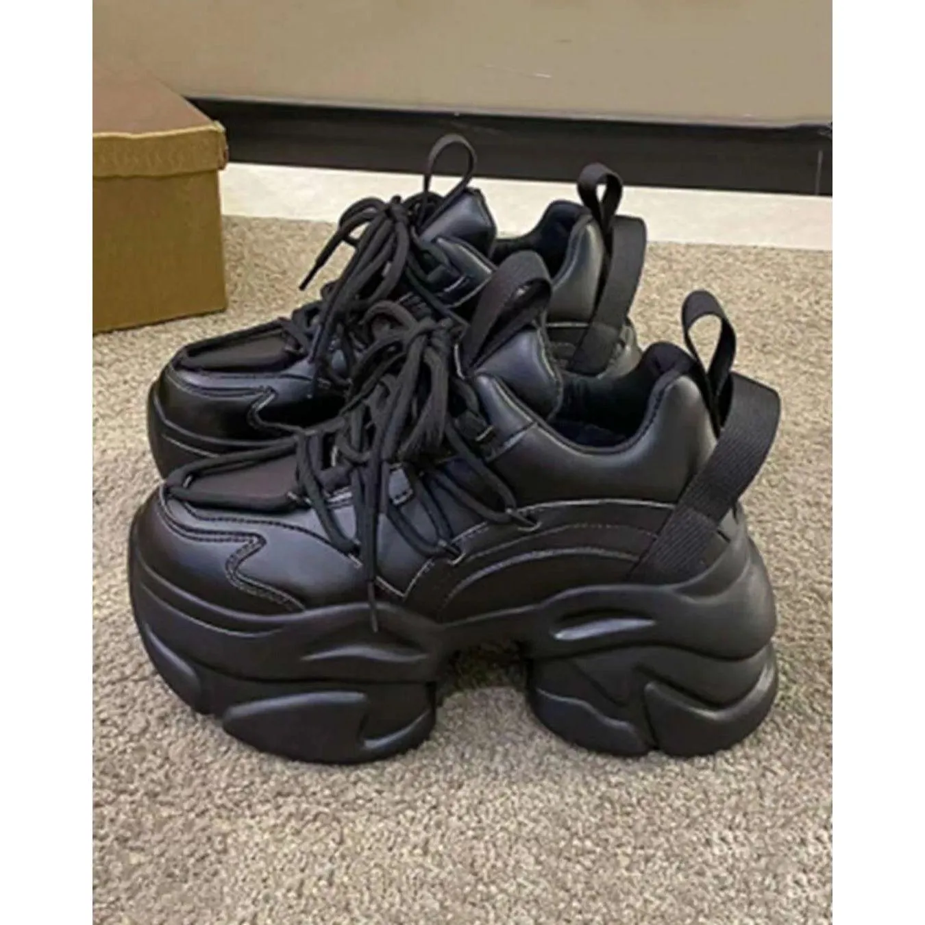 Platform Vulcanized Sneakers