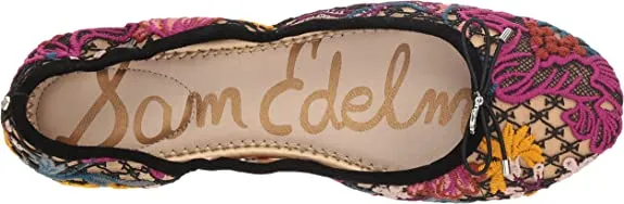 Sam Edelman Felicia Bright Multi Slip On Rounded Closed Toe Flexible Ballet Flat