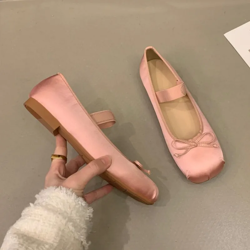 Sasha Satin Silk Ballet Flats - 4 Colors