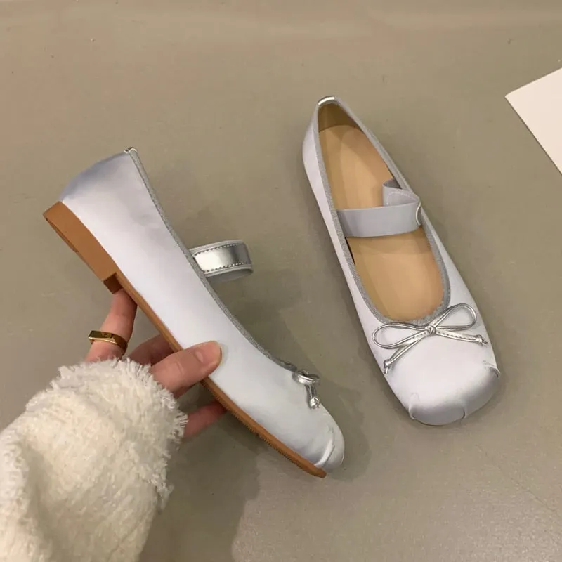 Sasha Satin Silk Ballet Flats - 4 Colors