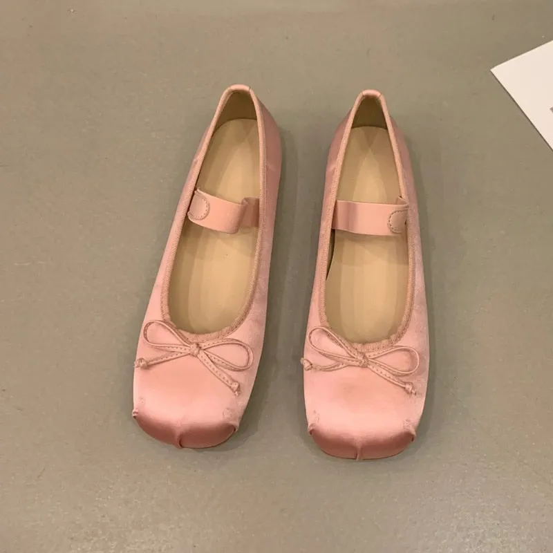 Sasha Satin Silk Ballet Flats - 4 Colors