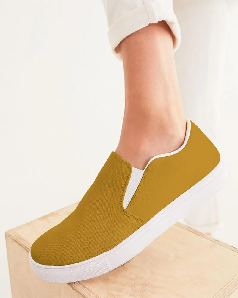 Shaded Orange Slip-On Canvas Sneakers | Women's | C0M38Y100K30