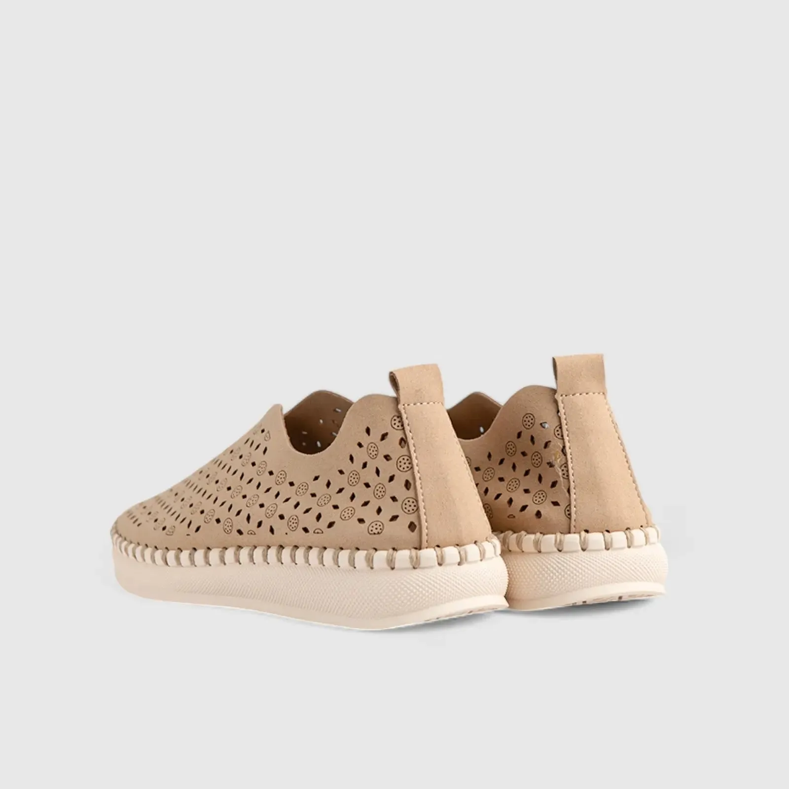 Sienna Comfort Slip On Casuals Tan 01367
