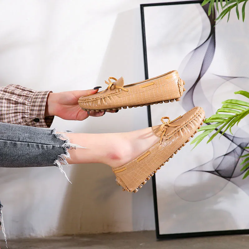 Soft Leather Trendy Comfortable Flat Women's Loafer