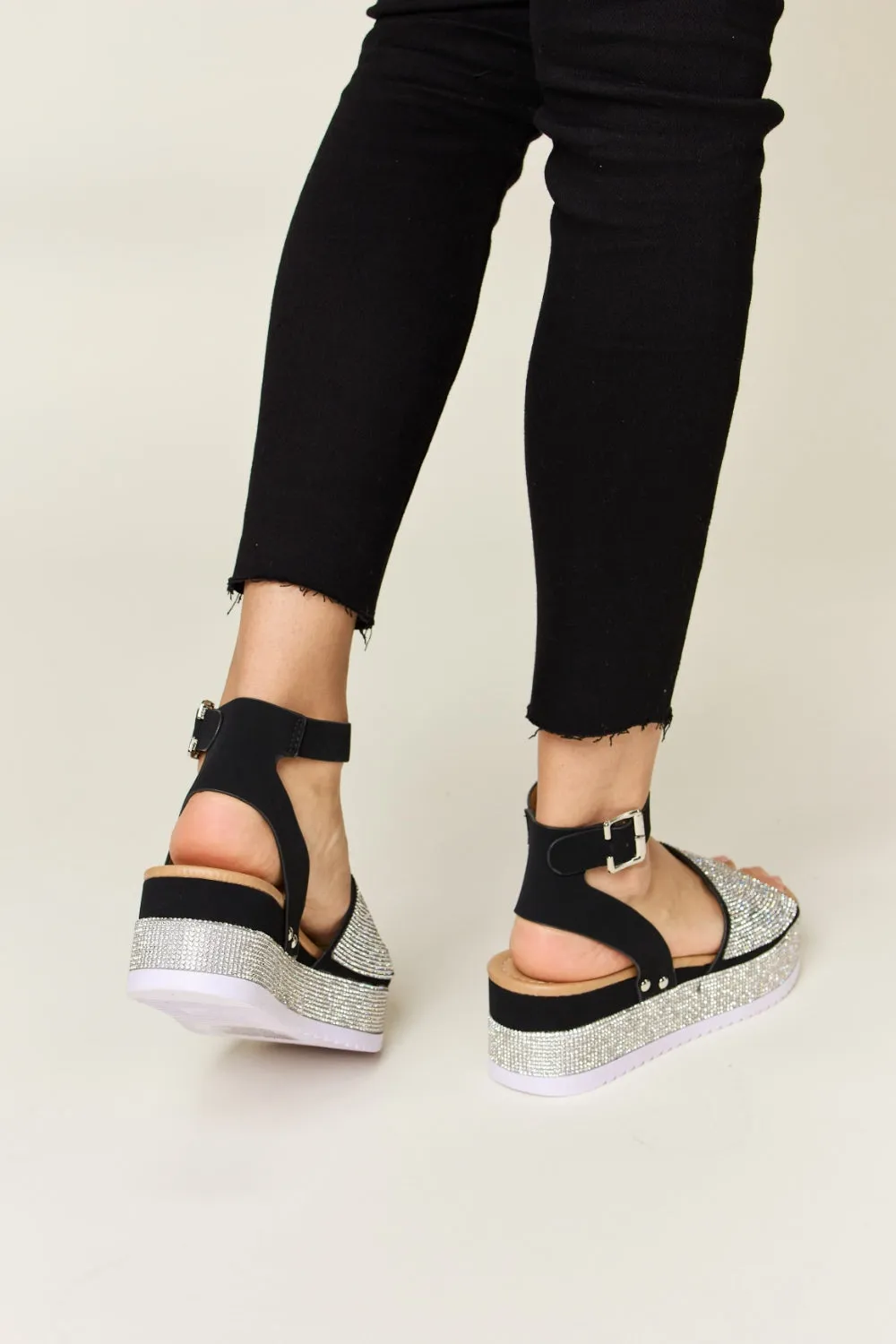 Strappy Wedge Sandals