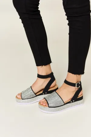 Strappy Wedge Sandals
