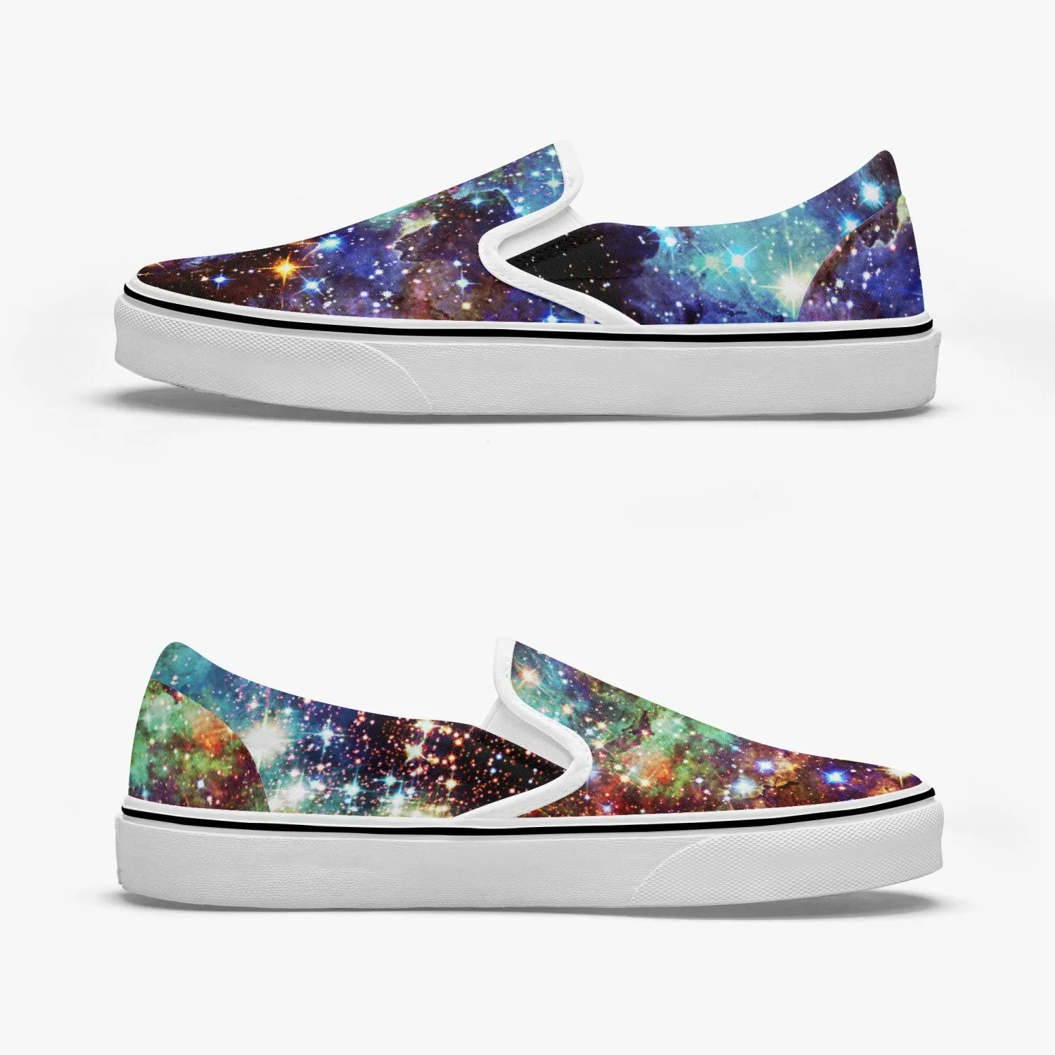 Valhalla Split-Style Psychedelic Slip-On Shoes