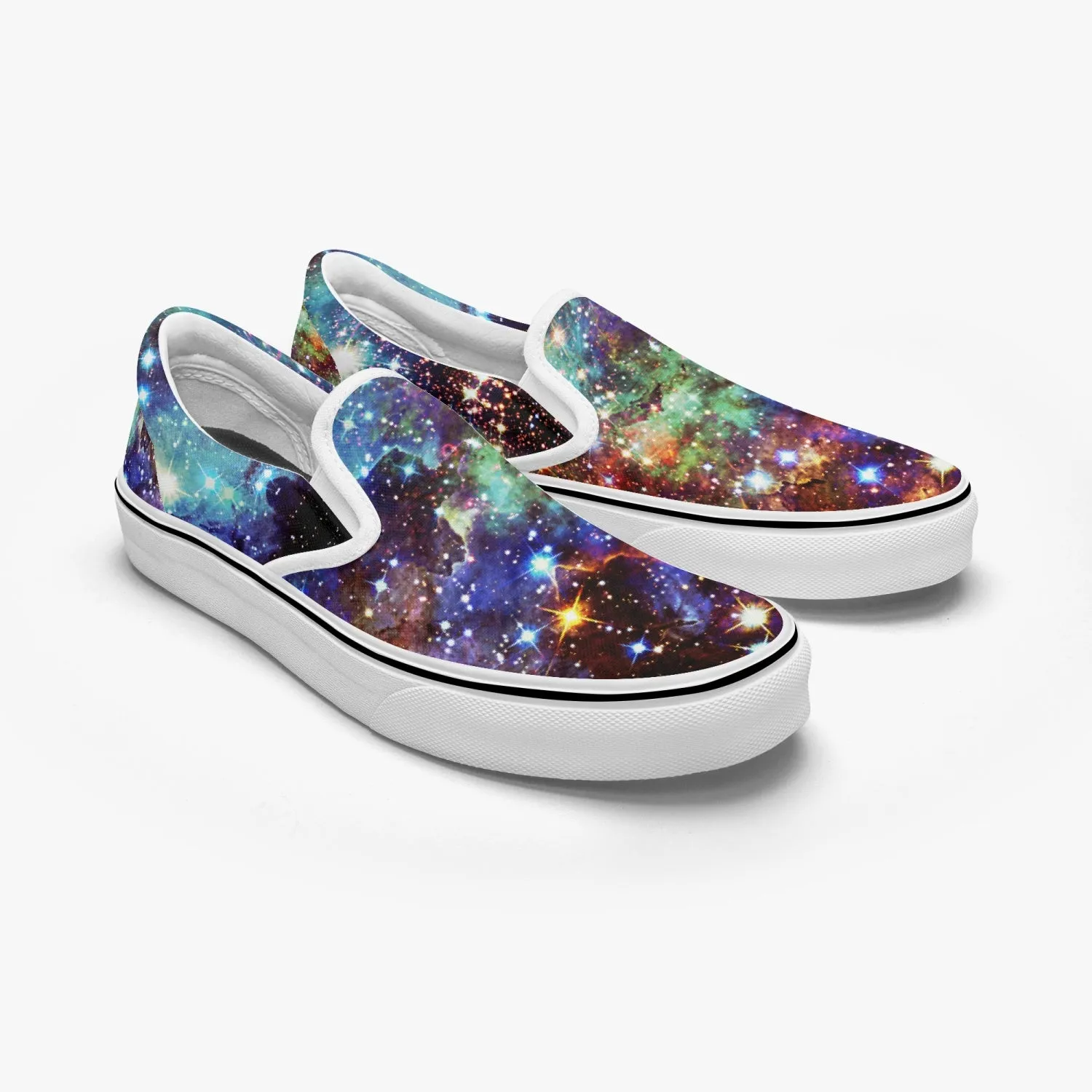 Valhalla Split-Style Psychedelic Slip-On Shoes
