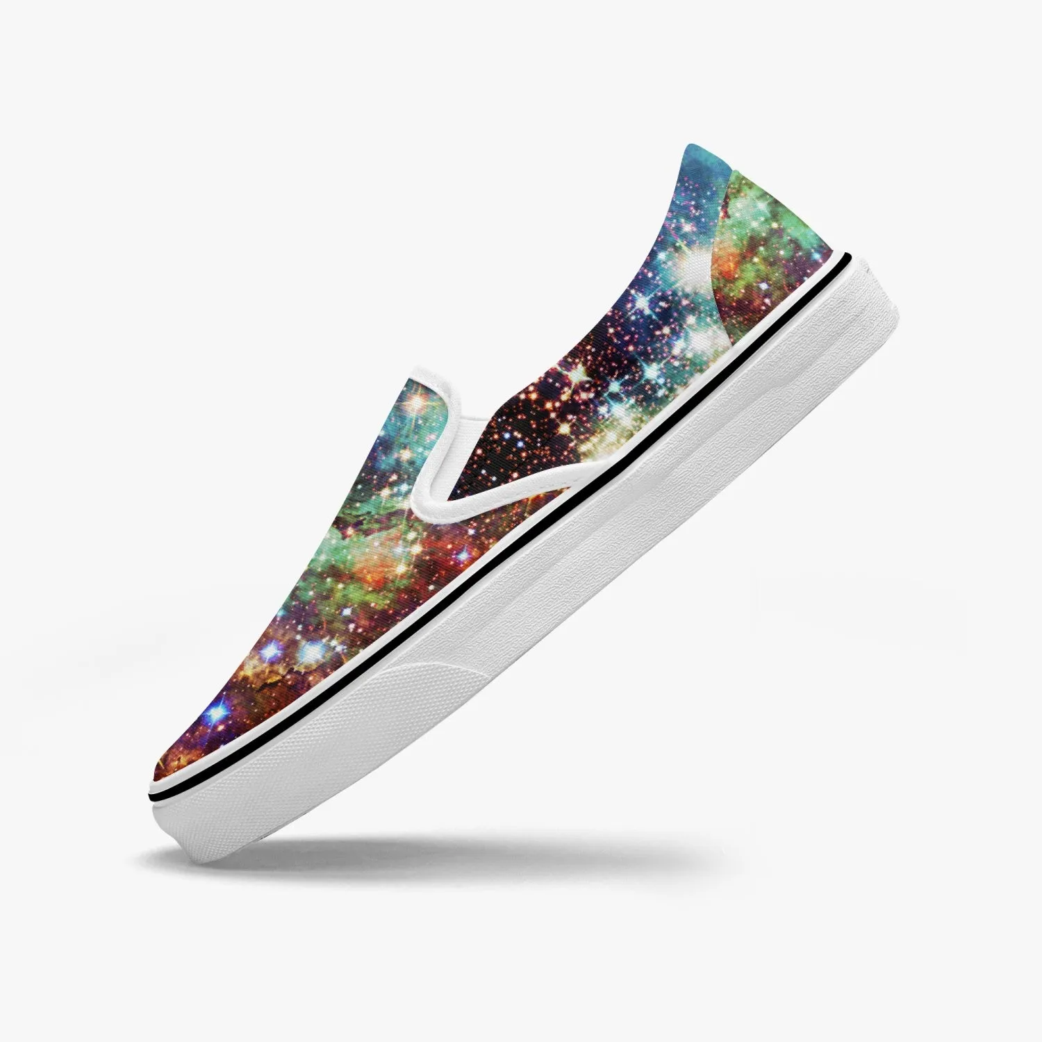 Valhalla Split-Style Psychedelic Slip-On Shoes