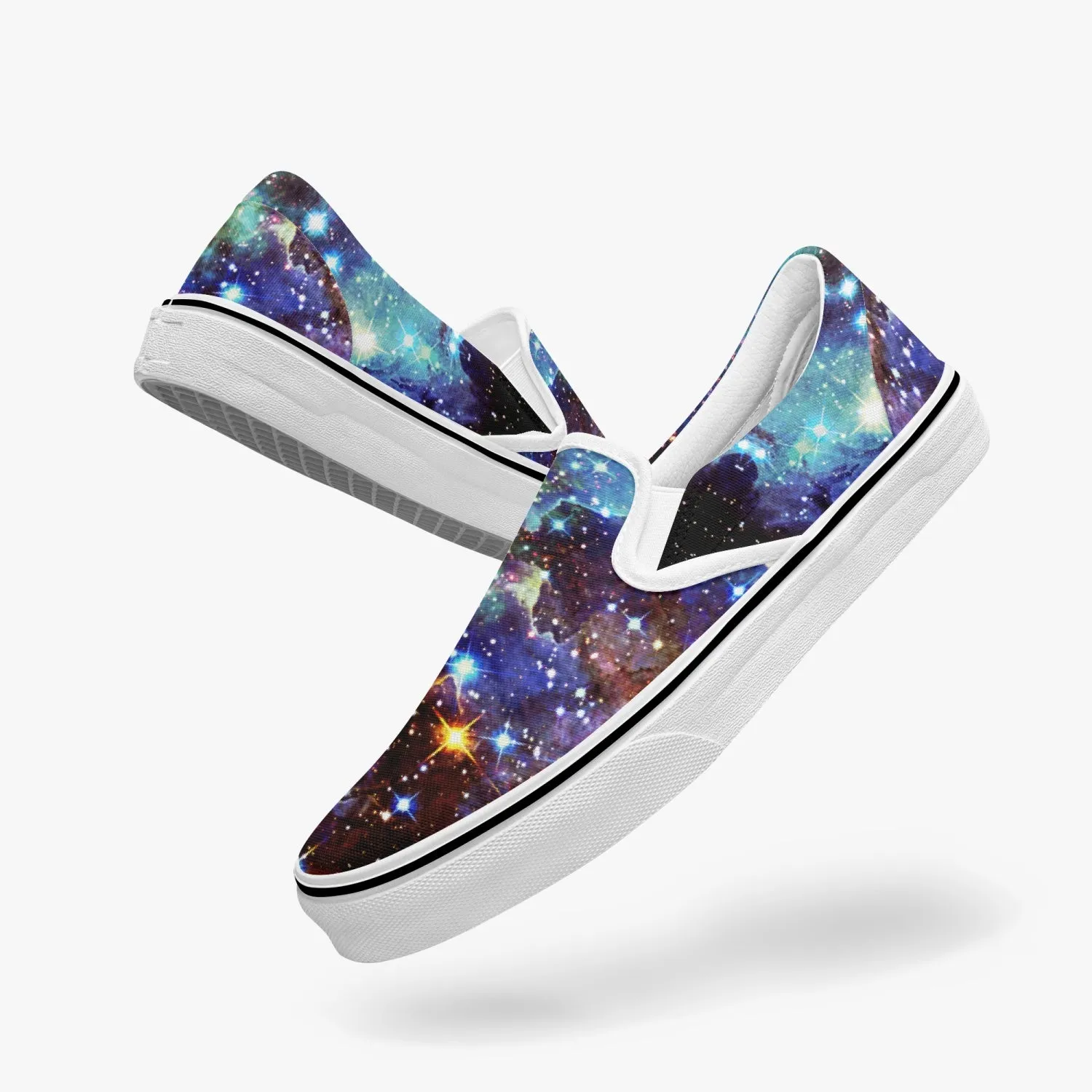 Valhalla Split-Style Psychedelic Slip-On Shoes