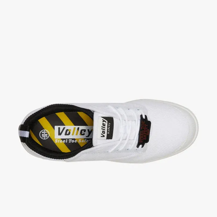 Volley Steel Cap Toe Canvas White Rubber Sole
