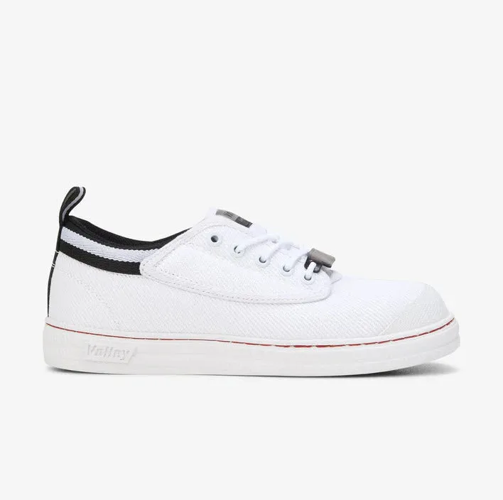 Volley Steel Cap Toe Canvas White Rubber Sole