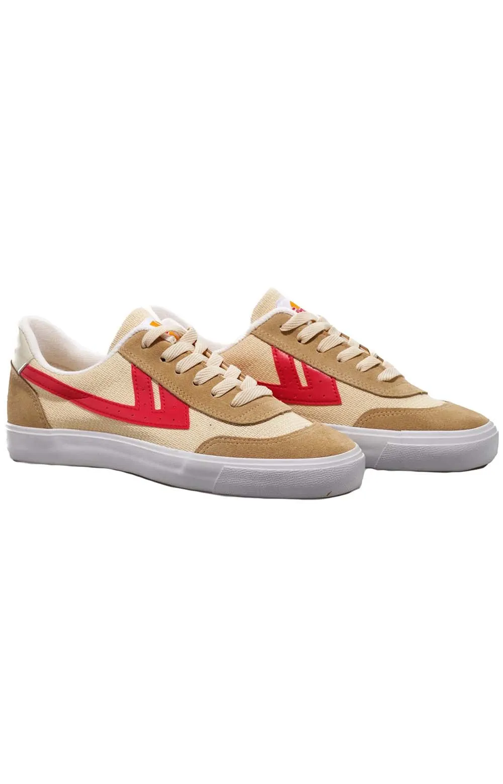 Warrior Ace Sneakers Men’s Jacquard Canvas Sand/Red