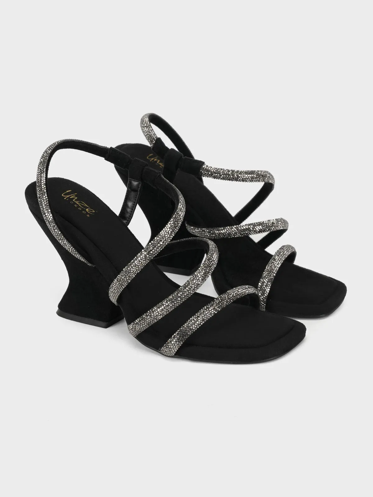 Womens "WINDY" Stylish Fancy Heel Sandals